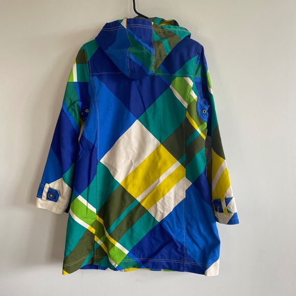 Boden Multicolor Plaid Coat - Picture 6 of 9